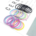 300 Pcs Elastic Hair Ties - Small Size Rubber Hair Ties for Baby Girls Multicolor Hair Bands Elastic Ponytail Holder (Multicolor)