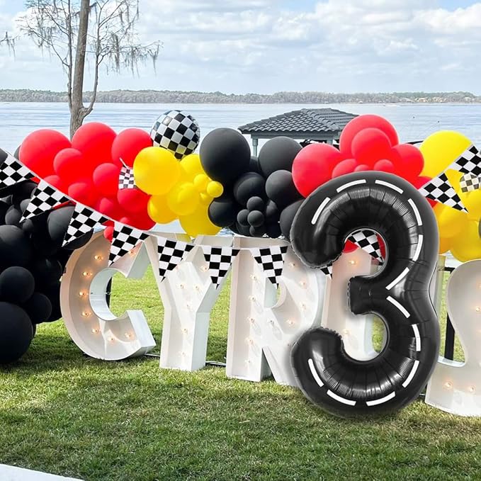 134pcs Balloons Race Car Party Supplies - Image 7