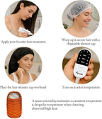 VICARKO Steamer Cap for Deep Conditioning - Extended Hood with 10 Heat Levels, 3 Timers, Portable Thermal Treatment for Natural Curly Hair, Black