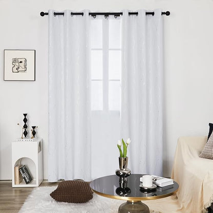Deconovo Living Room Curtains 84 Inches Long, Thermal Insulated, Room Darkening - Image 3
