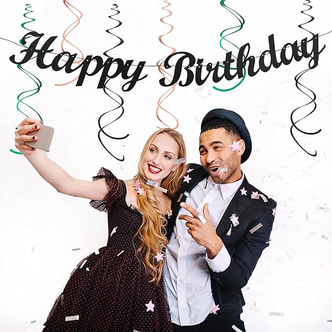 Sage-Green Blush-Pink Black Birthday Party-decorations - Image 7