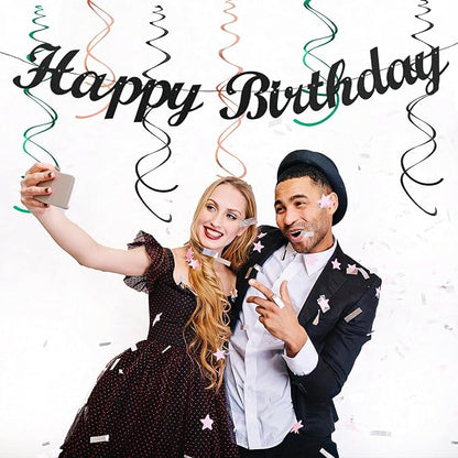 Sage-Green Blush-Pink Black Birthday Party-decorations - Image 7