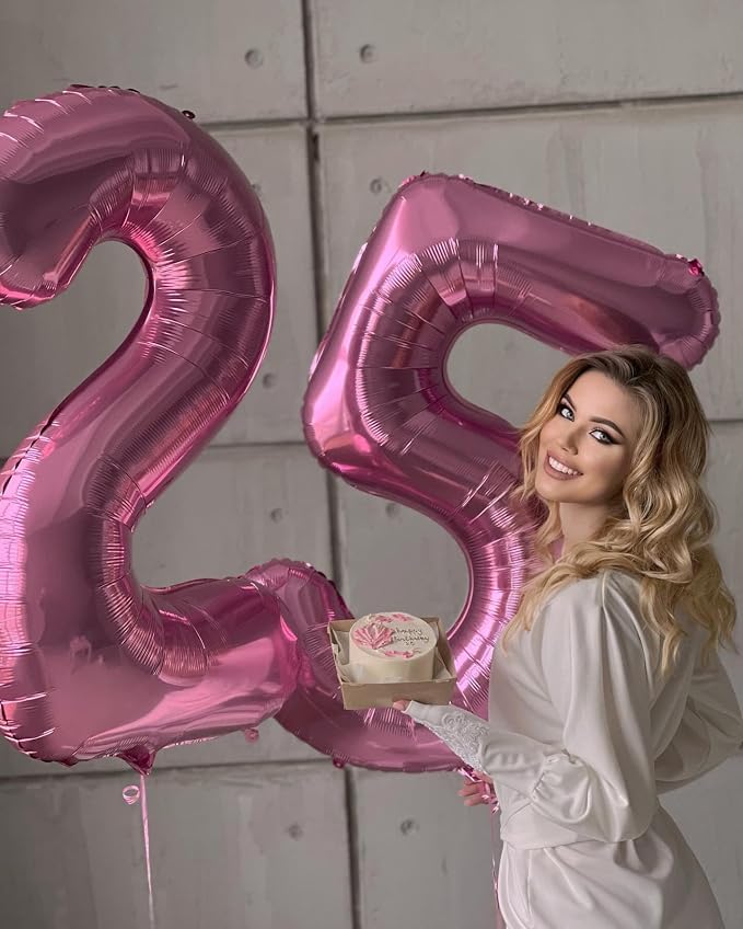 Pink Number 4 Balloon 40 Inch - Image 2