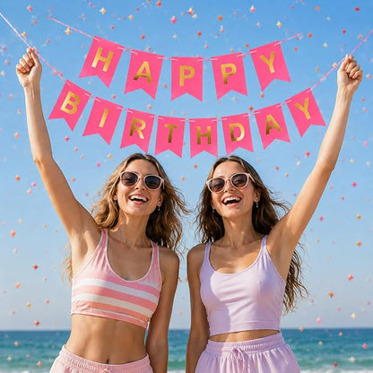 Rose Happy Birthday Banner Sign - Image 4