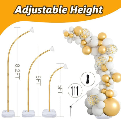 8.2FT & 6FT Balloon Arch Kit, Half Arch Balloon Stands - Image 6