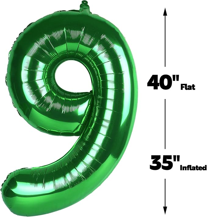 40 Inch Big Green 19 91 Balloon Number, Jumbo Giant Happy 19 91 Birthday Party - Image 3