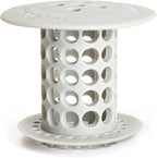 TubShroom the Revolutionary Tub Drain Protector Hair Catcher/Strainer/Snare, Gray (TSGRA454)