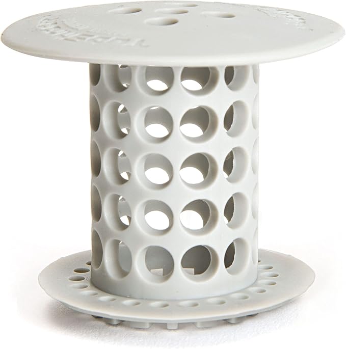 TubShroom the Revolutionary Tub Drain Protector Hair Catcher/Strainer/Snare, Gray (TSGRA454)