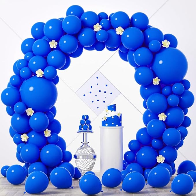 Voircoloria 90pcs Blue Balloons Garland Arch Kit, 18 12 10 5 Inch | by Voircoloria