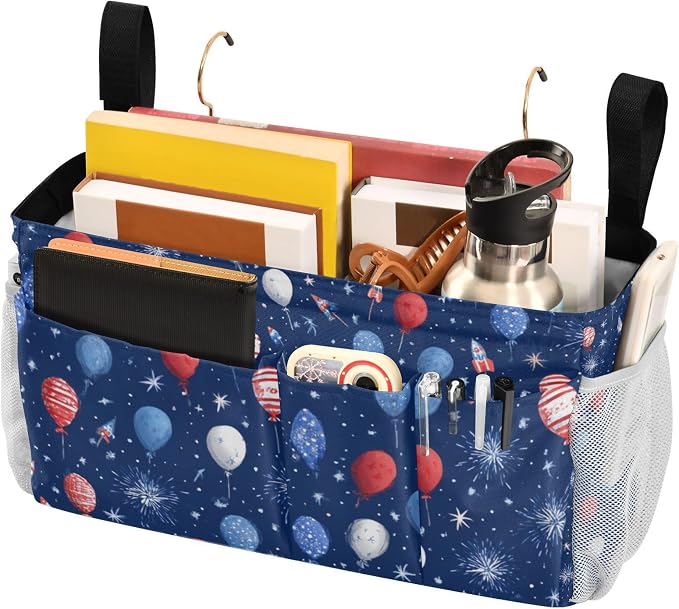 Bedside Caddy Hanging Bunk Bed Caddy Bed Organizer Hanging Pocket - Image 3