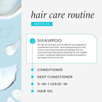 HASK Argan Oil Repairing Shampoo + Conditioner Set | Color Safe, Sulfate-Free, Paraben-Free, Gluten-Free, Cruelty-Free, For All Hair Types | 12oz each