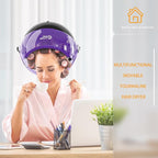 Professional Standing Hair Dryer - 1875W Floor Standing Hooded Dryer Hair Bonnet with Ionic Generator for Professional Salon Station Spa Home Use Hair Drying Treatment Adds Shine Volume (Purple)