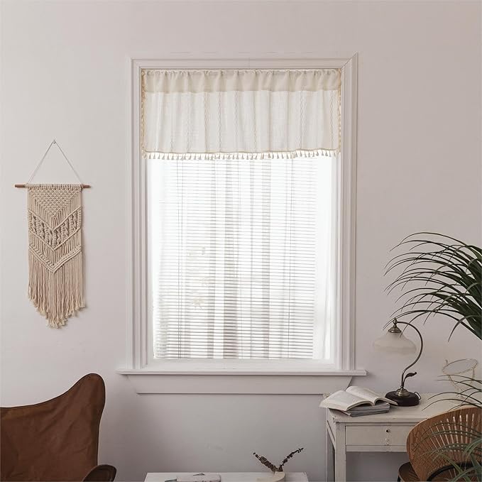 Sutuo Home Boho Valance Curtains 18 inches by SutuoHome