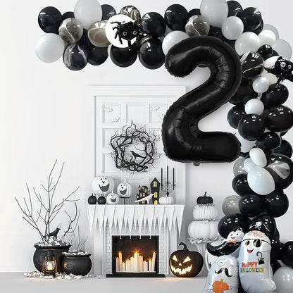 Number Balloons Black Party Balloon - Image 6