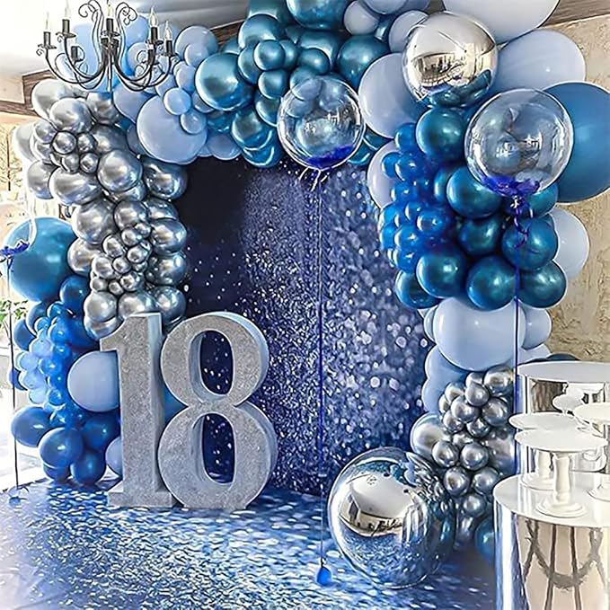 Metallic Silver Balloons, Birthday Decoration, Wedding Party, Baby Shower - Image 5