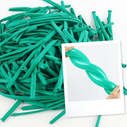 260 Balloons - Teal Long Balloons - Image 4