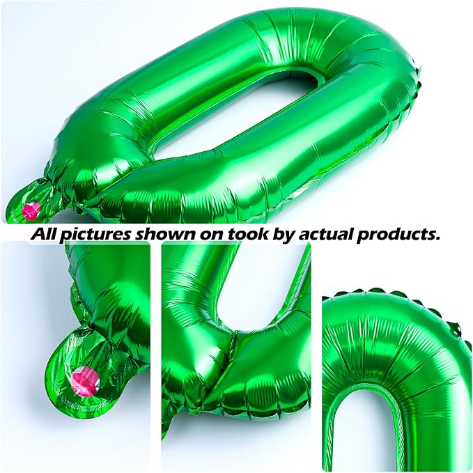 16" Green Letter Number Balloons, Happy Birthday & 2 Sets of A-Z 0-9, Foil - Image 2