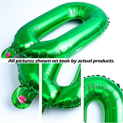 16 Inch 52Pcs Green Letter Balloons Shiny A-Z Foil Balloon Letters | Reusable - Image 2