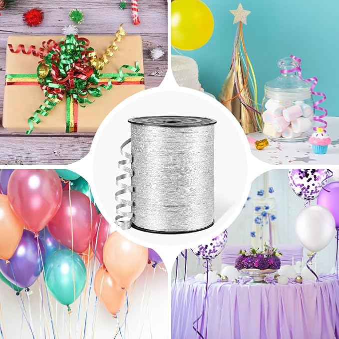 500 Yards Curling Ribbon for Gift Wrapping, 3/16" Balloon String for Christmas - Image 3