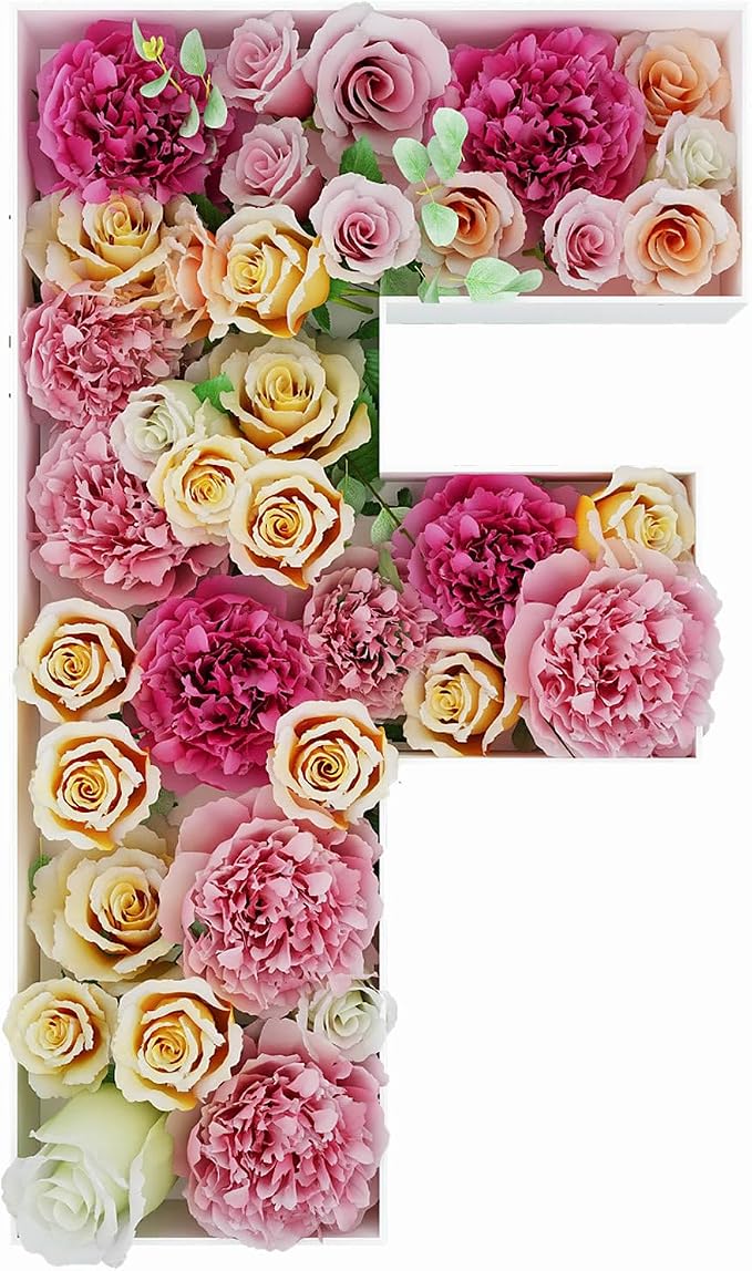 2FT Letter F Mosaic Balloon Frame Letter DIY Fillable Letters Kit by JW+Passion+-+Premium+Quality%2C+Made+With+Passion
