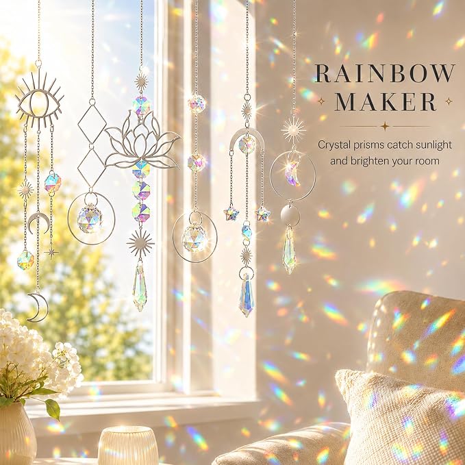 ilclviz Suncatcher Crystal Hanging Sun Catcher Prism | Sun Catcher Prism - Image 2