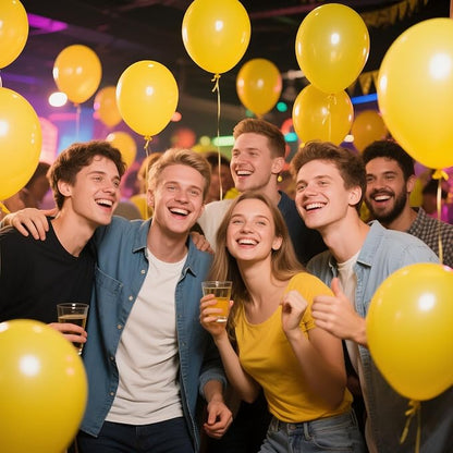 Yellow Balloon 12 inch 100 Pack Latex Party Balloons Round Helium Yellow - Image 6