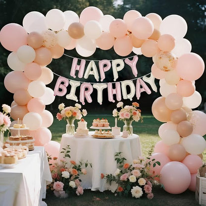 Happy Birthday Balloons Banner, Foil Balloon Personalized Name Letters Balloons - Image 4