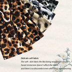 5 Pack Sport Headbands for Women - Including Leopard Headbands for Women, Elastic Soft Fabric Non-Slip Hair Bands & Hair Wraps for Daily Workout, Yoga, Running & Sports