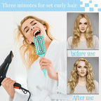 Curly Hair Brush Defining,Curly Brush Defining with Side Gear for Combing, Shaping,and Styling bounce,Lightweight Vented Hair Brush For Wet and Dry Hair（Pink Purple）