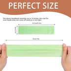 5PCS Wide Sport Headbands for Women Breathable Athletic Sweatbands Non Slip Silicone Fitness Headband Soft Elastic Exercise Hairbands for Yoga Running Sports Travel Indoor Gym