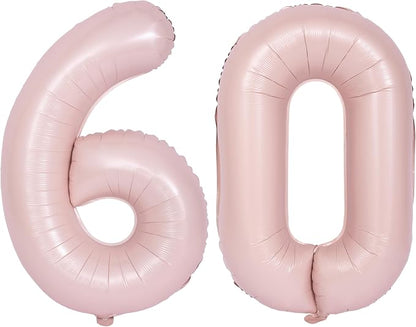 40 In Matte Pink Number Balloons 60 Helium Foil Mylar Balloon Digital 60 | by Exquisitehighqualitypartydecorationstomeetyoureveryneed%EF%BC%81