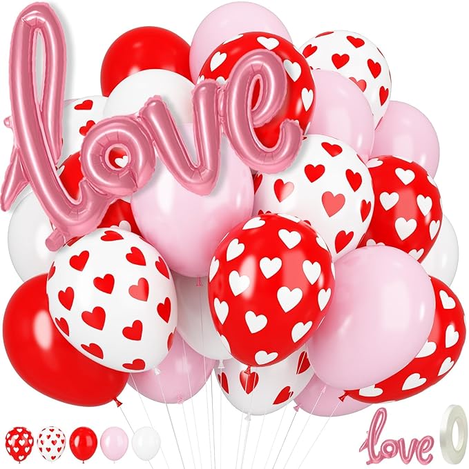 Red and Pink Balloons by Togvu