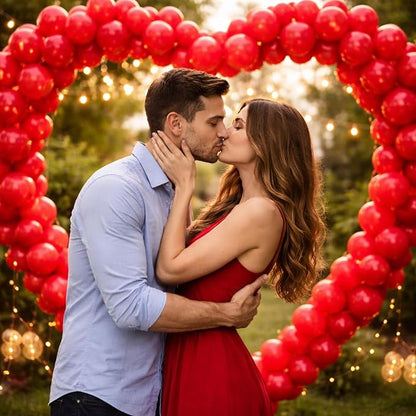 ZENO Red Balloons 50pcs 12 Inch Helium Grade Latex Balloons - Image 3