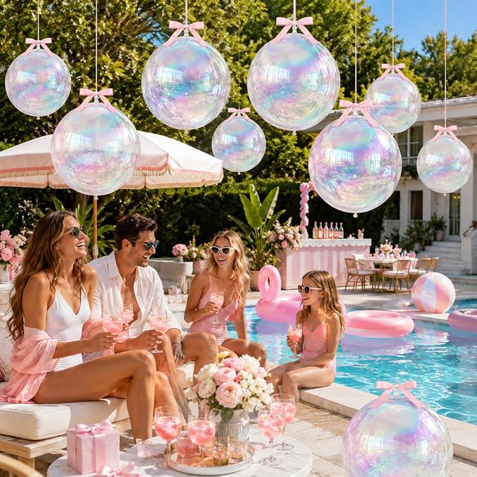 Iridescent Round Foil Balloons - Image 4