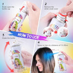 Halloween Hair Spray,Temporary Hair Color Spray for Women Kids Men,Washable Hairspray,Colored Hair Spray,Color Hairspray for Halloween,Party,Cosplay,Christmas Day (#Red)