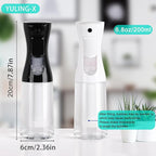 Spray Bottles For Hair, continuous spray bottle (200ml/6.8oz 2Pack) used for hair design, plants, cleaning, hair care and skin care, etc. – empty, reusable (Black&White)