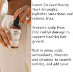 Leave-In Conditioner, 8.5 fl. Oz/250ml - Seaweed, Kelp & Algae Enriched Detangle & Shine Hair Treatment -Ideal For Frizzy and All Hair Type , Protects Scalp