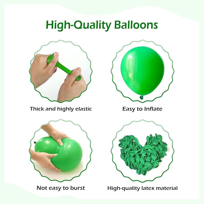 110pcs Green Balloon Arch Kit - Image 3