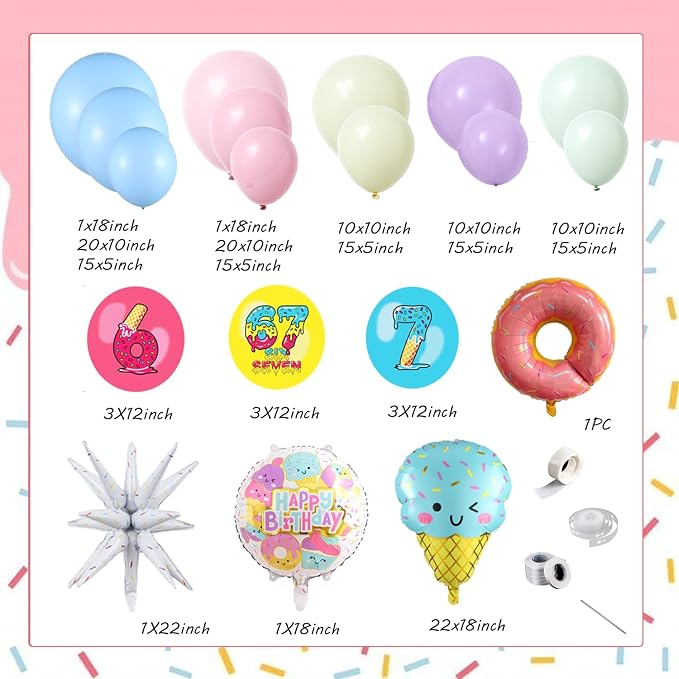 164Pcs 6 7 Birthday Decorations - Image 2