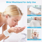 4Pack Headband and Wristband Set for Washing Face, Spa Skincare Makeup Headband, Soft Puffy Hair Band Bow Tie, for Women and Teen Girl Trendy Stuff Gifts