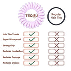 20 Pack Hair Elastics, No Crease Spiral Hair Ties Hair Bands Multi Color Waterproof Phone Cord Hair Scrunchies Hair Coils Accessories for Women Girls…