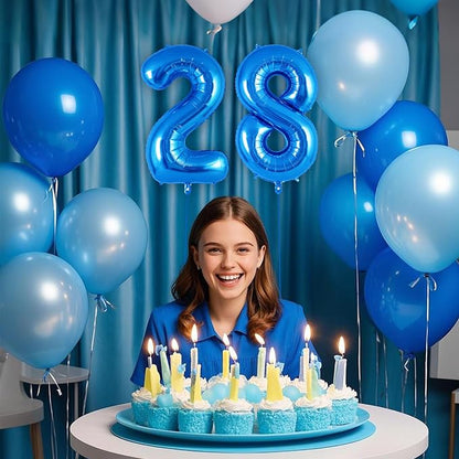 16 Inch Number 0-9 balloons, Small Mylar Numbers Balloon Custom Digital Balloons - Image 6