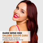 Hair Dye Shampoo, Dark Wine Red Hair Dye 3 in 1 for Men Women, Natural Burgundy Hair Color Shampoo, Root Touch Up, Easy to Use for All Hair Types Para Canas 16.9 Fl Oz (Dark Wine Red)