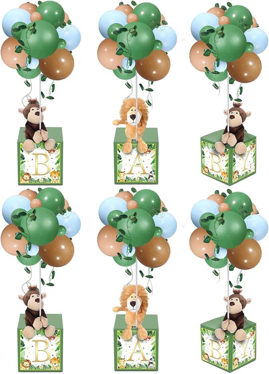 Lenwen 6 Sets Baby Letter Boxes Decorations Table Centerpieces by Lenwen