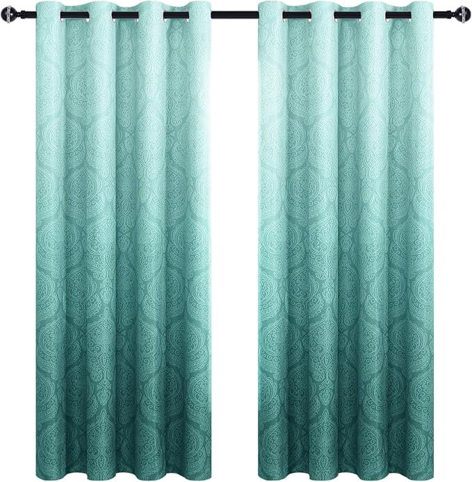 DWCN Ombre Blackout Curtains for Bedroom - Image 9