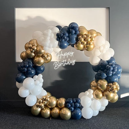Navy Blue and Gold Balloons Arch Kit - Image 5