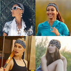 DRESHOW Yoga Sports Headbands for Women Elastic Non-Slip Headbands Workout Running Hair Bands 6 Pack