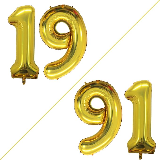 Number 19 Balloons for 19th Birthday Sweet 19 Party Decorations, 42 Inch Jumbo - Image 2