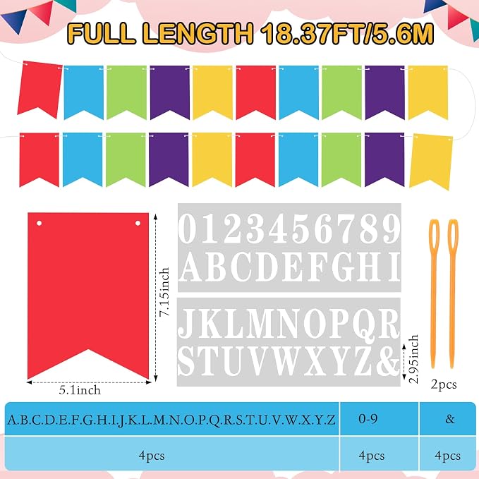 Mooliwe 171 Pcs DIY Custom Banner Kit Make Your Own Customizable Sign - Image 2