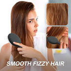 Mini Hair Bursh for Kids Women and Men, Protable Travel Size Hair Brush for Pockets Purse backpack,Mini Detangler Brush for All Hair Types, Small Hair Brush for Detangling(1 Pack-Black)